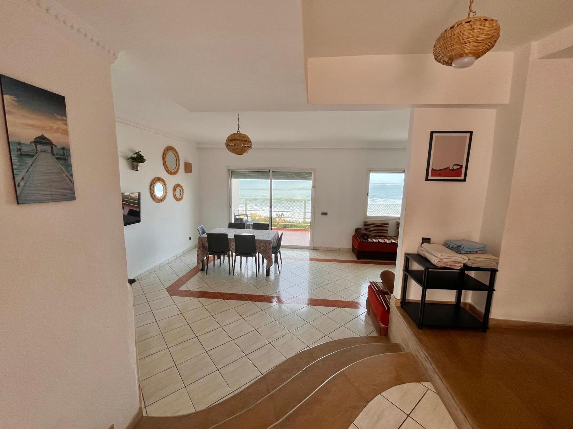 Splendid Beachfront Villa In Sidi Bouzid Beach With Pool Douar Ourlali ภายนอก รูปภาพ