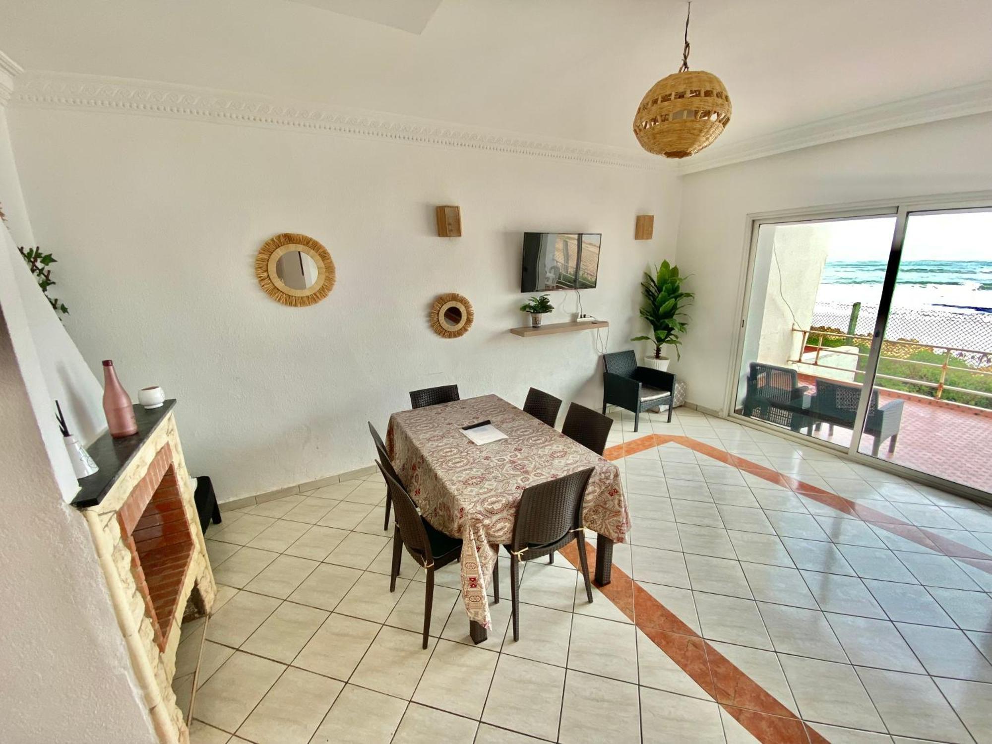 Splendid Beachfront Villa In Sidi Bouzid Beach With Pool Douar Ourlali ภายนอก รูปภาพ